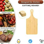 Holzschneidebretter mit Griff, Küchenschneidebretter aus Bambus für Pizza, Brot, Käse, Wurst und Gemüse