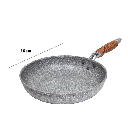 Wok in Pietra Durevole, Padella Antiaderente, Pentola in Ceramica, Friggitrice a Induzione, Bistecca, Stufa a Gas, Pentole, Utensile da Cucina