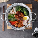 Grande Formato Riscaldamento Diretto Zuppa di Granito Pentola Moor Pietra Sizzling Pentola Calda Cottura Wok Cottura del Riso Cottura Cibo Servire Pentola di Pietra
