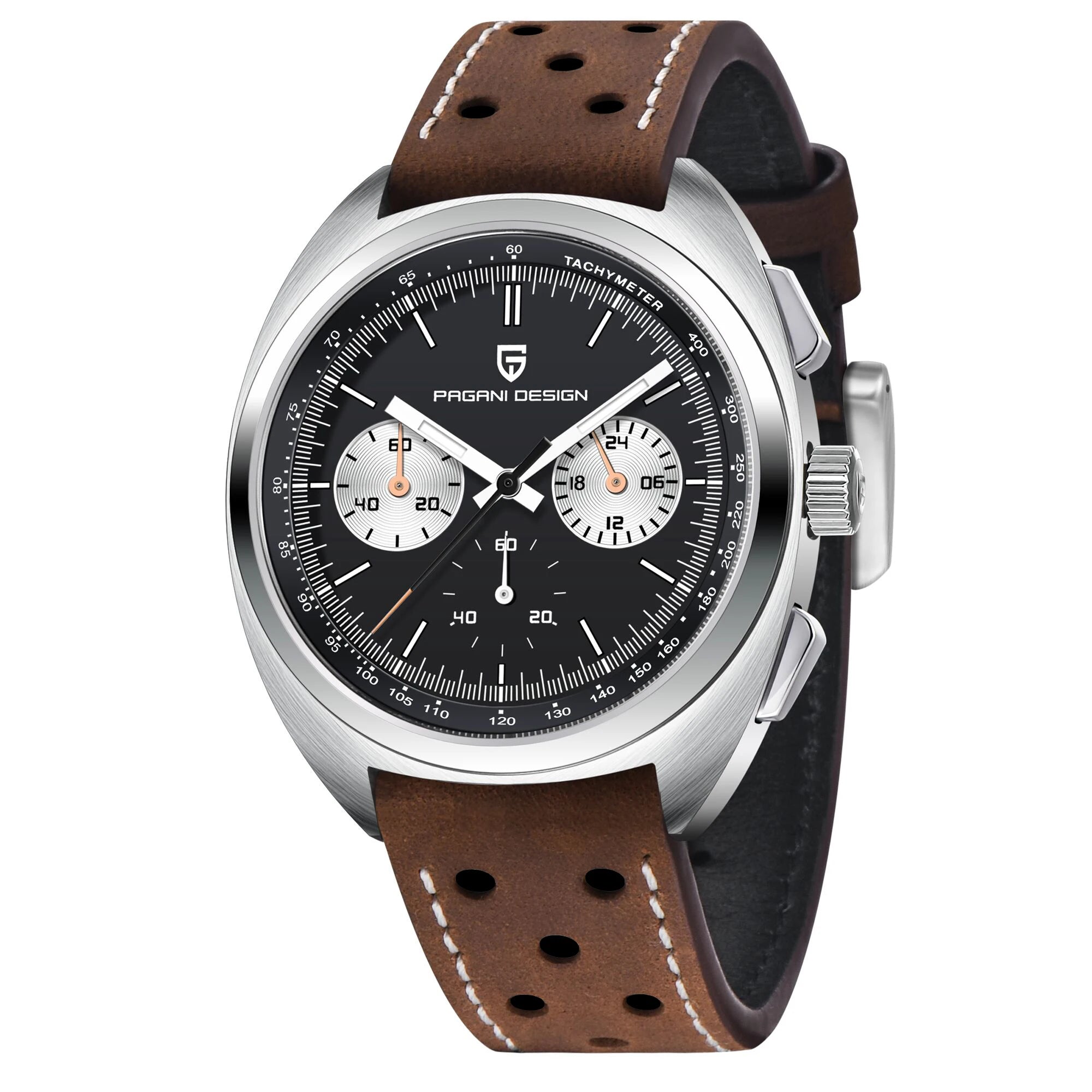 PAGANI DESIGN Orologio da polso al quarzo con cronografo VK63 e vetro zaffiro