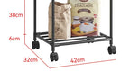 Scaffale da pavimento multistrato da cucina, scaffale da parete integrato rimovibile per uso domestico