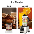 GECOFEER 6000W Leistungsstarker Mixer Entsafter Standmixer 2,5L Behälter Küchenmaschine für Eis Nüsse Früchte