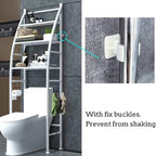 3-stöckiges Metall-WC-Regal, Badezimmer-Organizer über der Toilette, für Küche, Waschküche, Wohnzimmer, kein Bohren erforderlich.