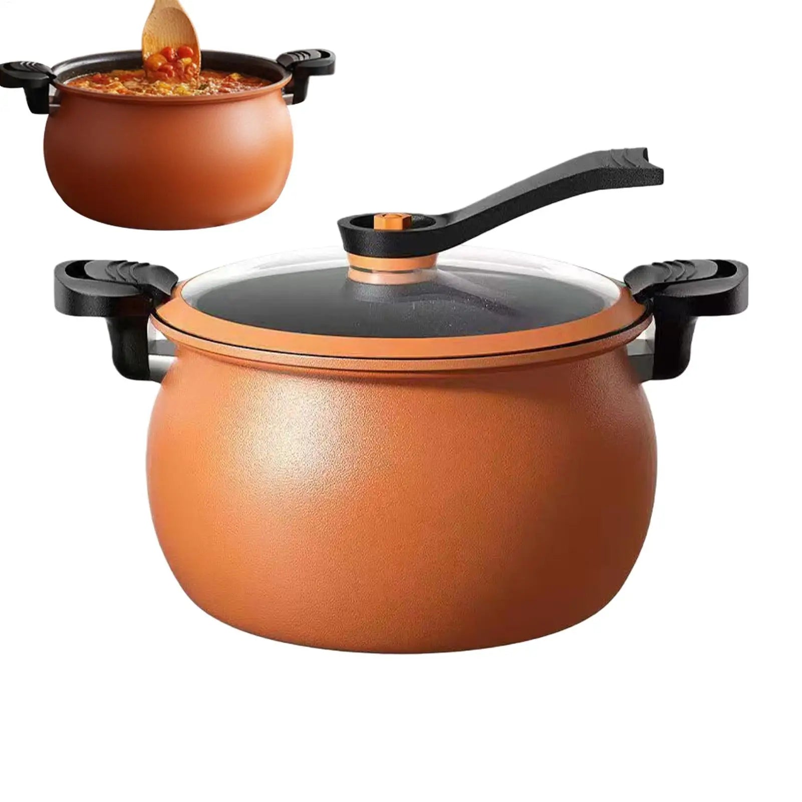 Großer Antihaft-Multifunktions-Schnellkochtopf mit transparentem Deckel, Slow Cooker zum Kochen