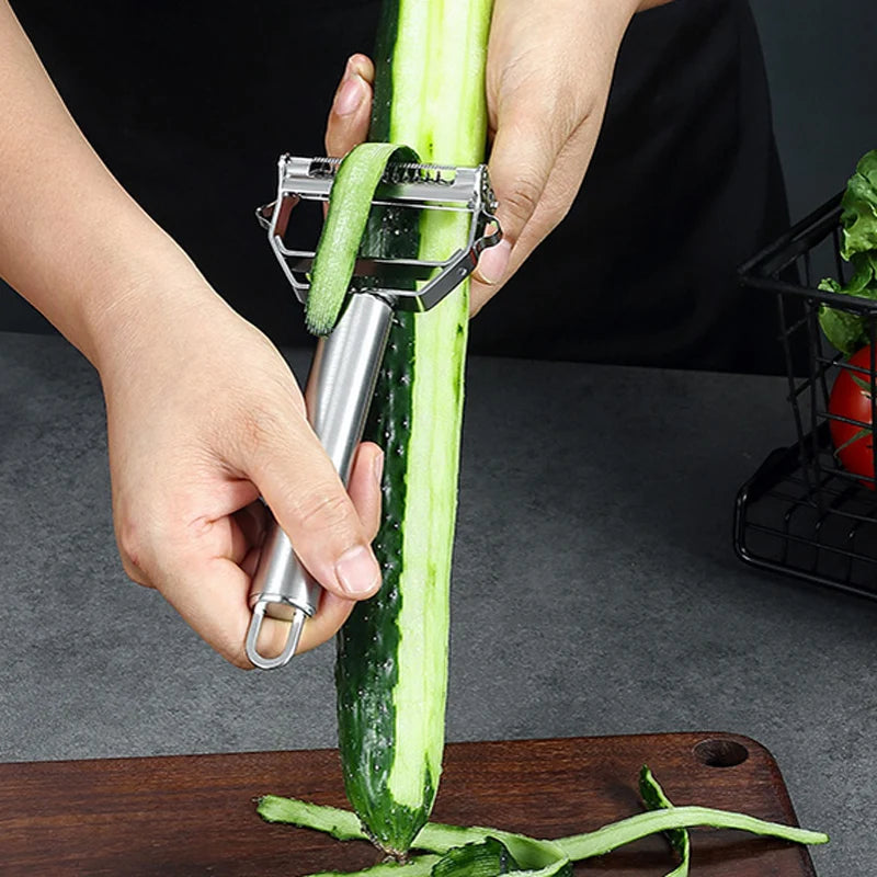 1 pz pelapatate in acciaio inox pelapatate grattugia carota affettatrice multifunzione cucina pelapatate frutta e verdura strumenti