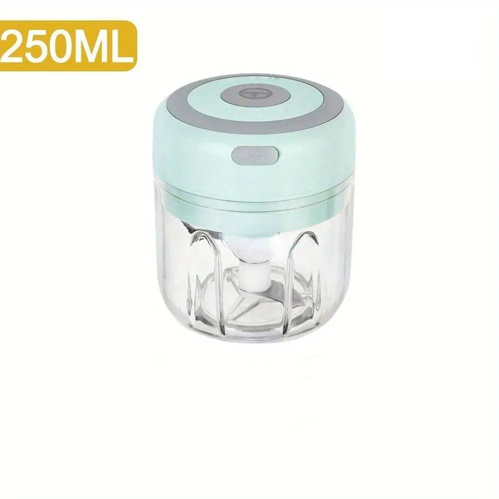 Mini Elektro-Fleischwolf 100/250ML USB Gemüseschneider Zwiebel Kleiner tragbarer Küchenhelfer für Ingwer Chili Gemüse