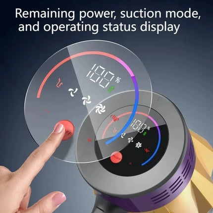 MPQU 550W Aspirapolvere Portatile Senza Fili 50kPa Forte Aspirazione Batteria Staccabile Touchscreen Filtro HEPA Scopa Elettrica Spedizione Veloce dalla Polonia