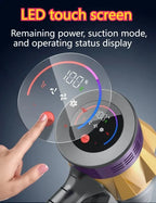 MPQU 550W Akku-Stielstaubsauger Handstaubsauger 50kPa Starke Saugkraft Abnehmbarer Akku Touchscreen HEPA-Filter Elektrischer Besen Schneller Versand aus Polen