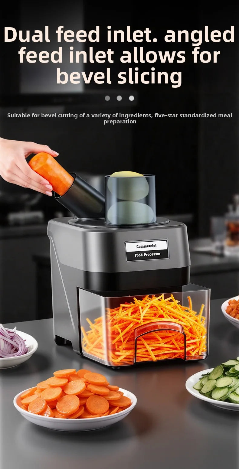 4-in-1 Elektrischer Gemüseschneider, Automatischer Küchenroboter, Kleines Haushaltsgerät zum Kochen, Hochleistungs-Fleischwolf für Zuhause
