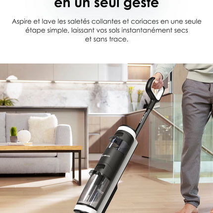 Tineco Floor One S3 Breeze Aspirapolvere Lavapavimenti Senza Fili Wet Dry Mop Elettrico Autopulente Elettrodomestico Intelligente