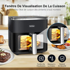Friggitrice ad aria Koticidsin 11L 2000W Touch Screen con finestra visibile