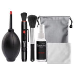 6 in 1 kit di pulizia per fotocamera digitale mirrorless kit di pulizia per schermo portatile tastiera soffietto d'aria adatto per Canon Nikon panno per lenti