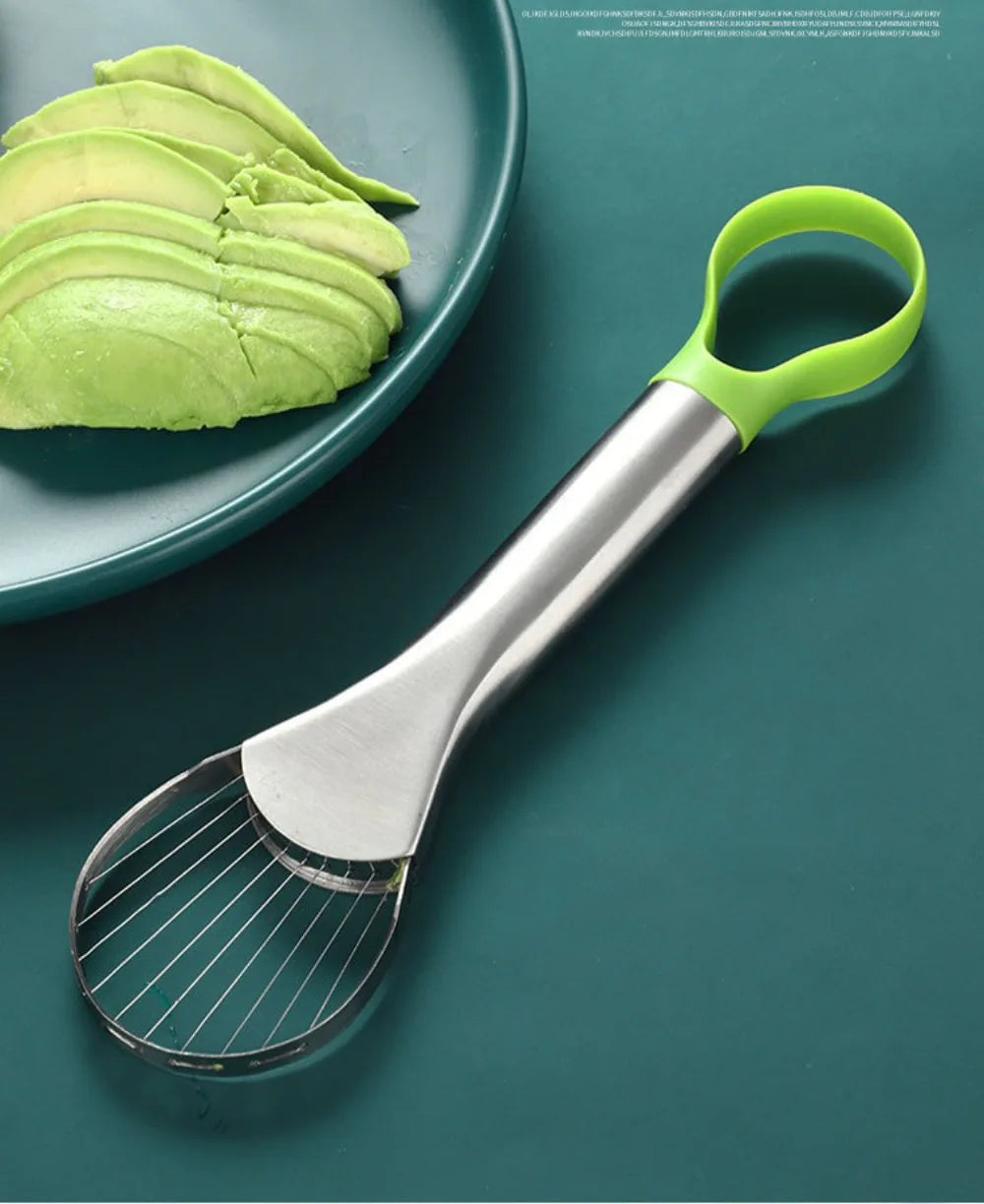 2-in-1 Avocado-Messer aus Edelstahl, Avocado-Schneider, Kiwi-Schälmesser, Salatschneider, Schäler, Küchen-Gadgets, Obst- und Gemüsewerkzeuge