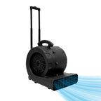 Ventilatore Portatile per Asciugatura Pavimenti, Soffiatore da 750W, 3 Velocità, Cavo da 5m, Timer 120min, 0-90° °   Asciugatore Angolare per Tappeti, Pavimenti e Pareti in Ambienti Commerciali e Industriali, 48*38*46cm