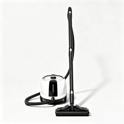 Podofo Pulitore a Vapore Elettrico 2000W, Alta Pressione e Temperatura 5 Bar, Sterilizzazione e Disinfezione, Pulitore a Vapore per Auto con Caldaia in Acciaio Inox da 2.0L, Senza Prodotti Chimici, Igienizzante per Pavimenti