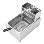 Friggitrice Elettrica Commerciale 6L 2500W 220V Euro Plug