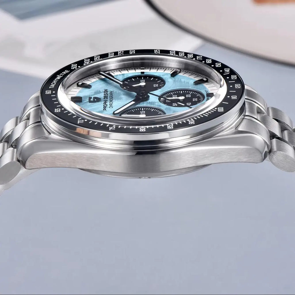 PAGANI DESIGN 2026 Nuovo Orologio da Polso Cronografo Sportivo di Lusso al Quarzo per Uomo con Data Automatica e Quadrante con Motivo Meteorite