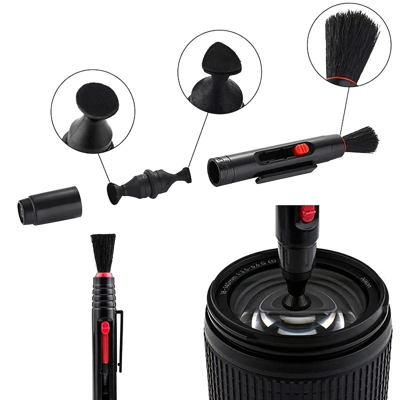 6-in-1 Reinigungsset für spiegellose Digitalkameras, Laptop-Bildschirmtastatur, Luftgebläse, geeignet für Canon Nikon Linsenreinigungstuch-Set
