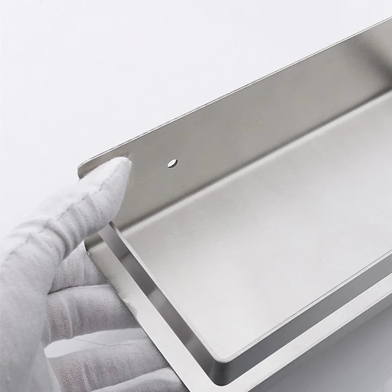 Portaspezie in Acciaio Inox Senza Foratura, Organizzatore da Parete per Cucina e Bagno, Organizzatore per Stoccaggio Domestico
