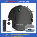 PrettyCare C2 Roboter-Staubsauger und Wischmopp, 4000 Pa Saugkraft, Roboterstaubsauger mit automatischer Teppichverstärkung, Alexa/WLAN/App