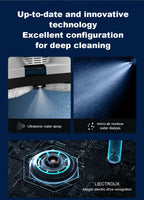 Liectroux HCR-10 Ultradünner Fensterputzroboter mit Ultraschall-Wassersprühfunktion, Fensterstaubsaugerroboter, Haushalts-Fensterwischer, Nass- und Trockenreinigung, KI-Pfad