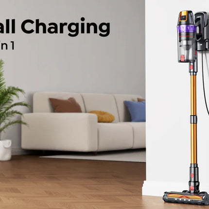 BUTURE VC90 600W 65KPA Potenza di aspirazione Aspirapolvere senza fili portatile elettrodomestico intelligente Batteria rimovibile Spazzola per la rimozione degli acari