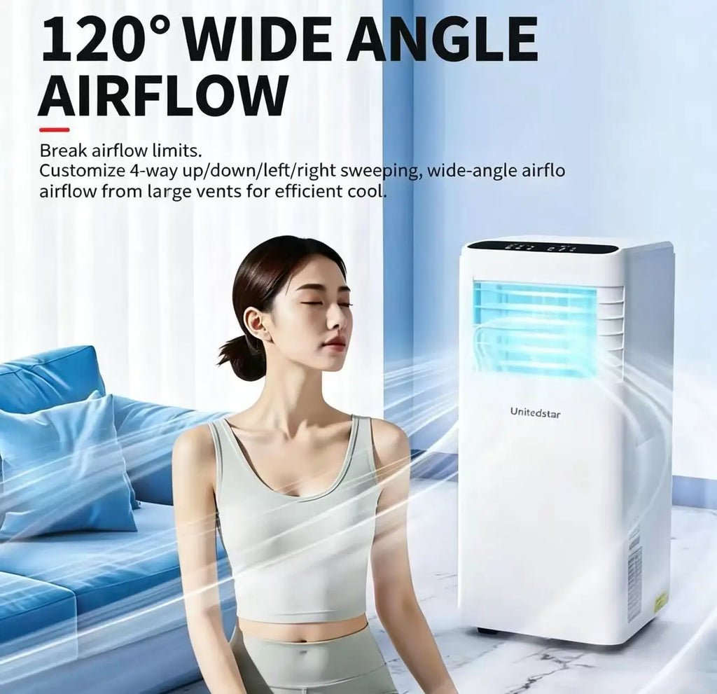 Condizionatori d'Aria Portatili 12000 Btu 3 in 1, Climatizzatore Portatile con Deumidificatore, Condizionatore da Pavimento per Casa