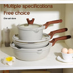 DONNOR 21 Pezzi Set di Pentole in Ceramica Set di Pentole e Padelle Antiaderenti Set da Cucina con Utensili e Protezioni per Padelle JT529