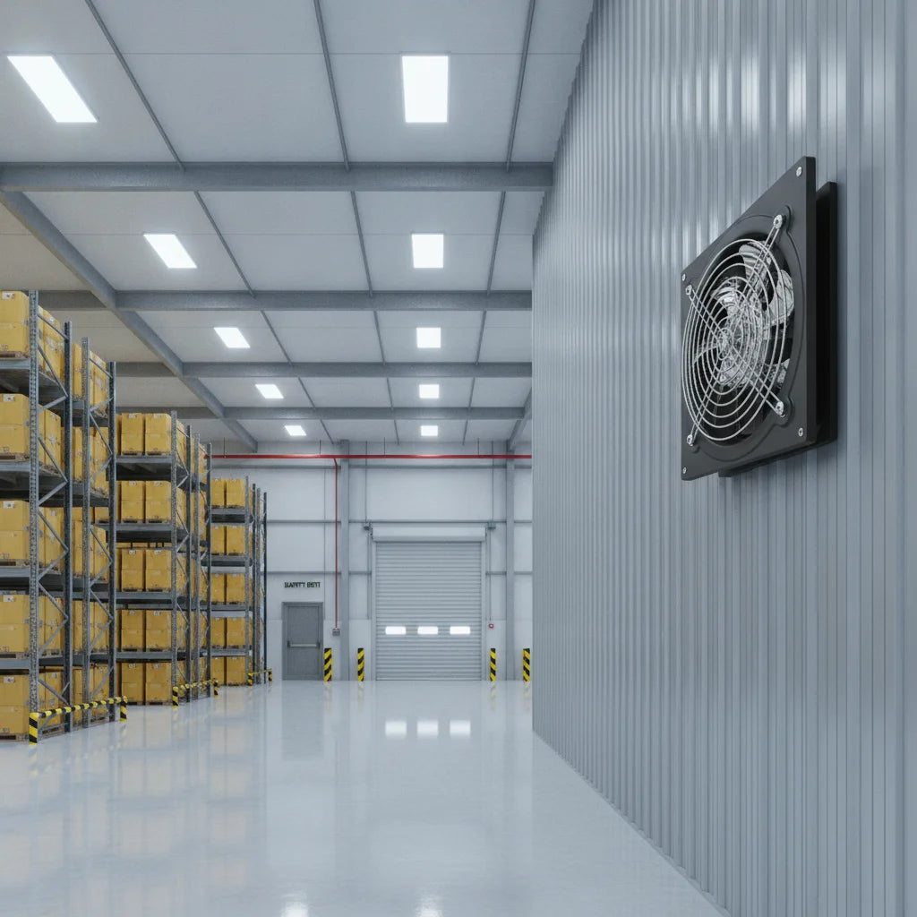 Ventilatore Estrattore Industriale/Domestico da 6 Pollici, Peso Netto 1,25 kg, EU 220V 50Hz, Cablaggio Richiesto, Fori di Montaggio Pre-forati