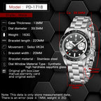 Orologio da polso PAGANI DESIGN PD1718 al quarzo cronografo vetro zaffiro acciaio inossidabile impermeabile 10 bar