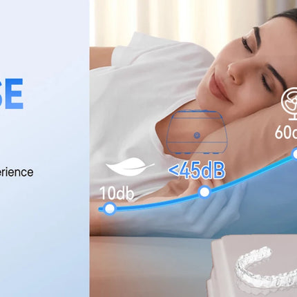 KUNPHY Dental Pod Ultrasuoni Macchina per la pulizia del fermo Sterilizzazione con luce UV per allineatore, paradenti notturno, detergente per protesi