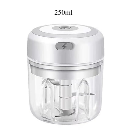 Electric Garlic Chopper 250ML, Vegetable Chopper, Mini USB Garlic Chopper, Onion Chopper, Small Portable Food Processor