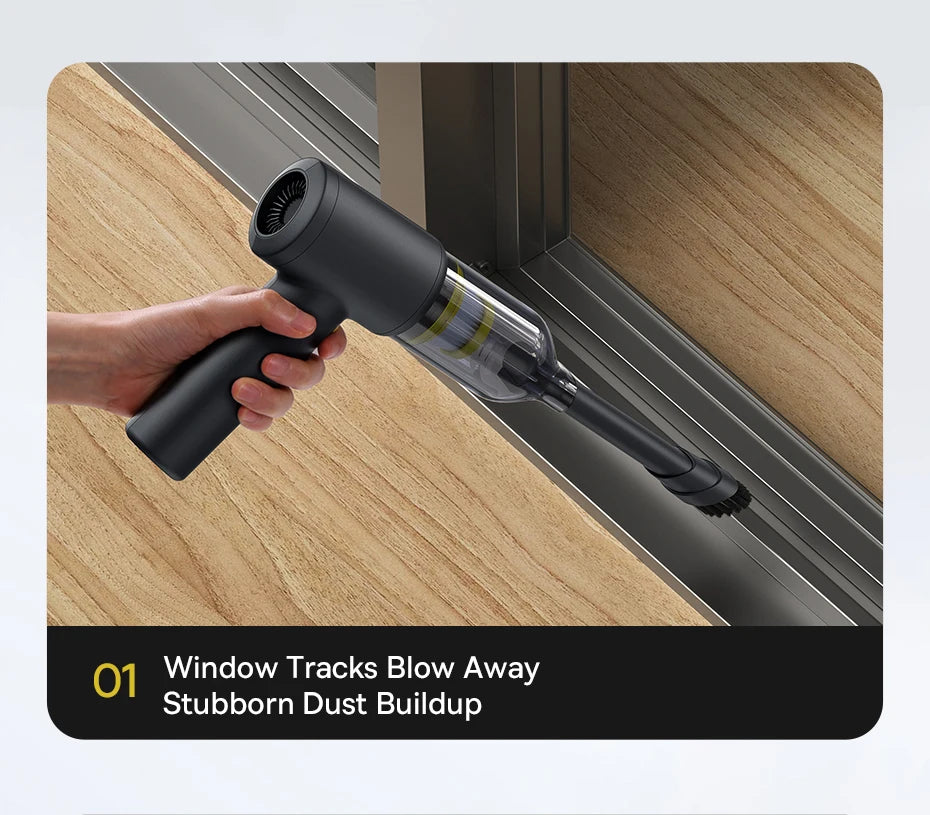 Baseus Car Vacuum Cleaner Cordless Car Air Blower Gun Powerful Handheld Auto Cleaning Appliance Wireless Vehicle Cleaner
