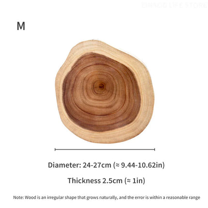 Vassoio da portata in legno massello naturale con grano unico, piatto da bistecca in legno irregolare fatto a mano, tagliere, utensili da cucina per ristoranti