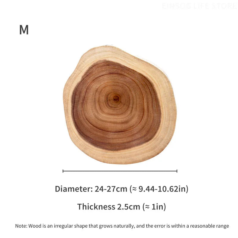 Servierplatte aus Massivholz, naturbelassen mit einzigartiger Maserung, handgefertigte, unregelmäßige Steakplatte aus Holz, Schneidebrett, Küchenutensilien für Restaurants