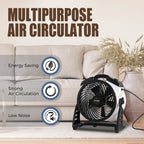 XPower FC-100 Ventilatore Industriale ad Alta Prestazione per Tutta la Stanza, Circolatore d'Aria, Ventilatore da Pavimento Multiuso a Velocità Variabile