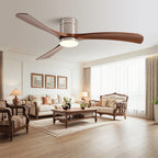 Ventilatore da Soffitto Industriale Retrò da 38/52 Pollici, Ideale per Zone Giorno/Sala da Pranzo, Casa e Ufficio - Motore DC Inverter Silenzioso a 6 Velocità