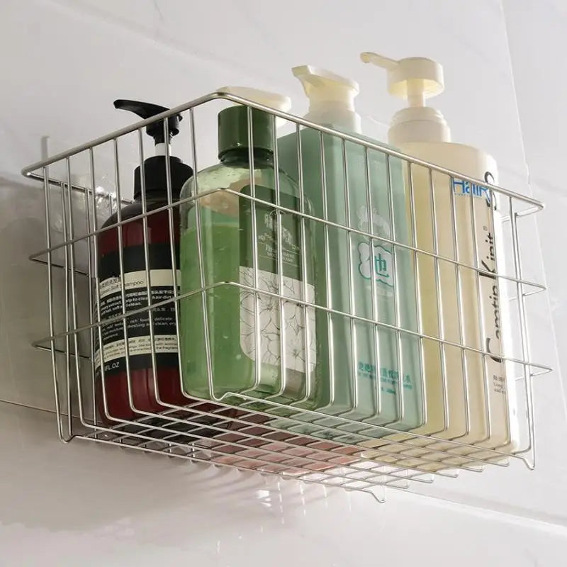 1Pc Cipolla Zenzero Aglio Scaffale Da Cucina Appeso A Parete Condimenti Spezie Verdura Frutta Rack di Stoccaggio Cestino di Scarico A Parete Punch-Free