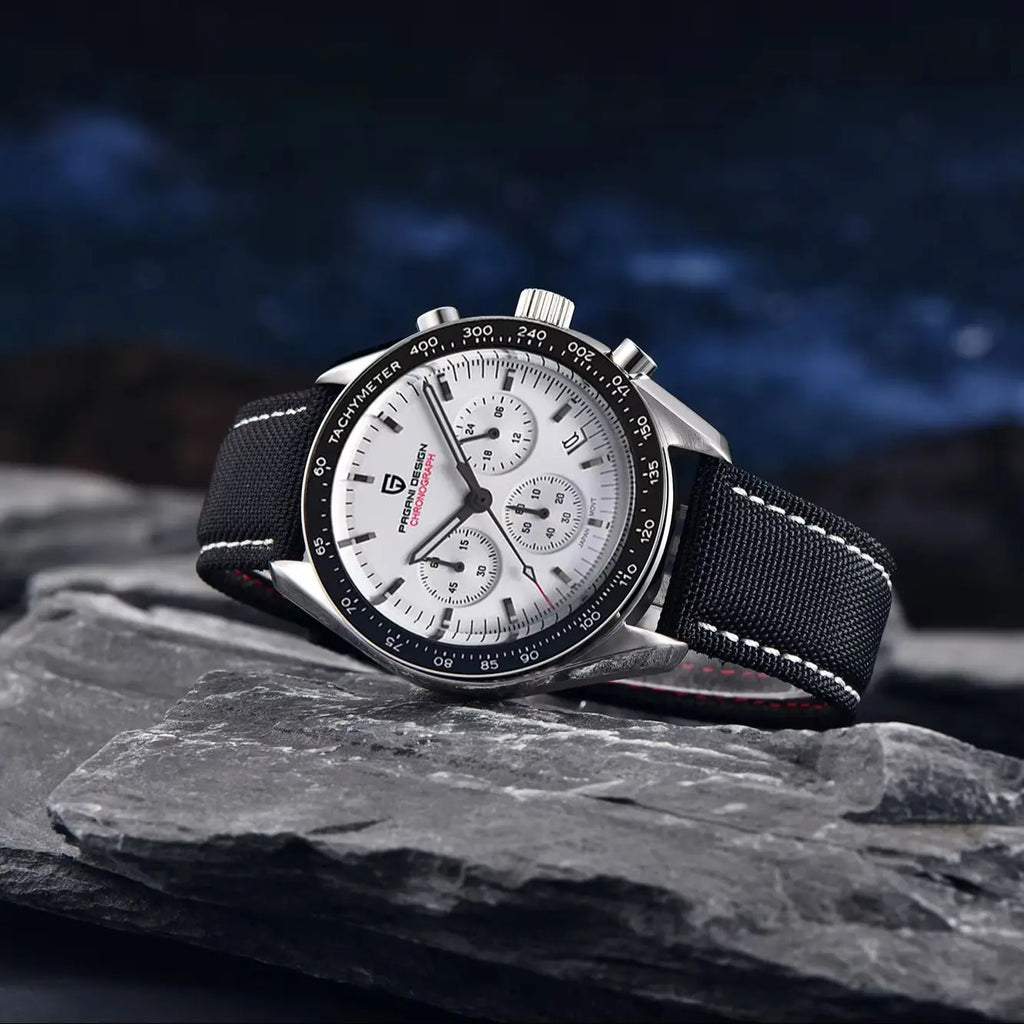 PAGANI DESIGN Orologio da Uomo al Quarzo Cronografo Modello PD-1701 Vetro Zaffiro Impermeabile 100M