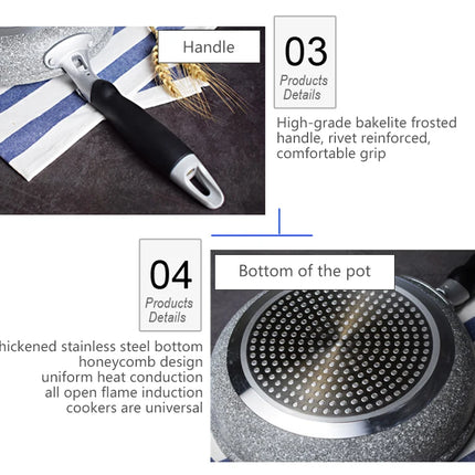Frying 28/26/24/20cm Wok non-stick cauldron induction cooker cookware Pancake egg Gas cooker home