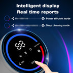 Liectroux i10 kabelloser Handstaubsauger, intelligente Stauberkennung, 250W BLDC, 27Kpa Saugkraft, Farb-Touchscreen, abnehmbarer Akku, 45 Minuten Laufzeit, leichter Stabstaubsauger für Teppiche