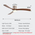 Ventilatore da Soffitto Industriale Retrò da 38/52 Pollici, Ideale per Zone Giorno/Sala da Pranzo, Casa e Ufficio - Motore DC Inverter Silenzioso a 6 Velocità