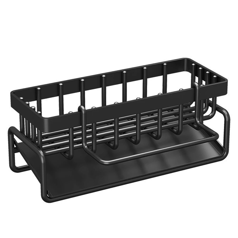 Stendino per lavello multifunzionale Salvaspazio Porta spugna antiruggine Organizzatore per lavello da cucina Organizzazione da appoggio per lavello