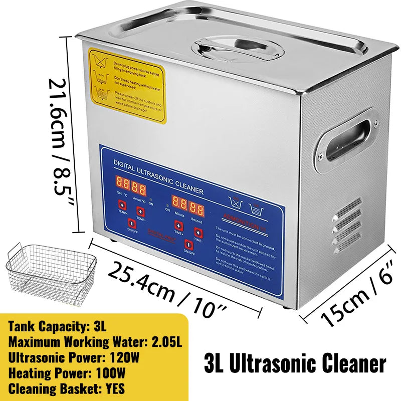 SucceBuy 1.3L 2L 3L 6L 10L 15L 22L 30L Ultraschallreiniger Tragbare Spülmaschine Waschmaschine Ultraschallreinigungsgeräte für den Haushalt