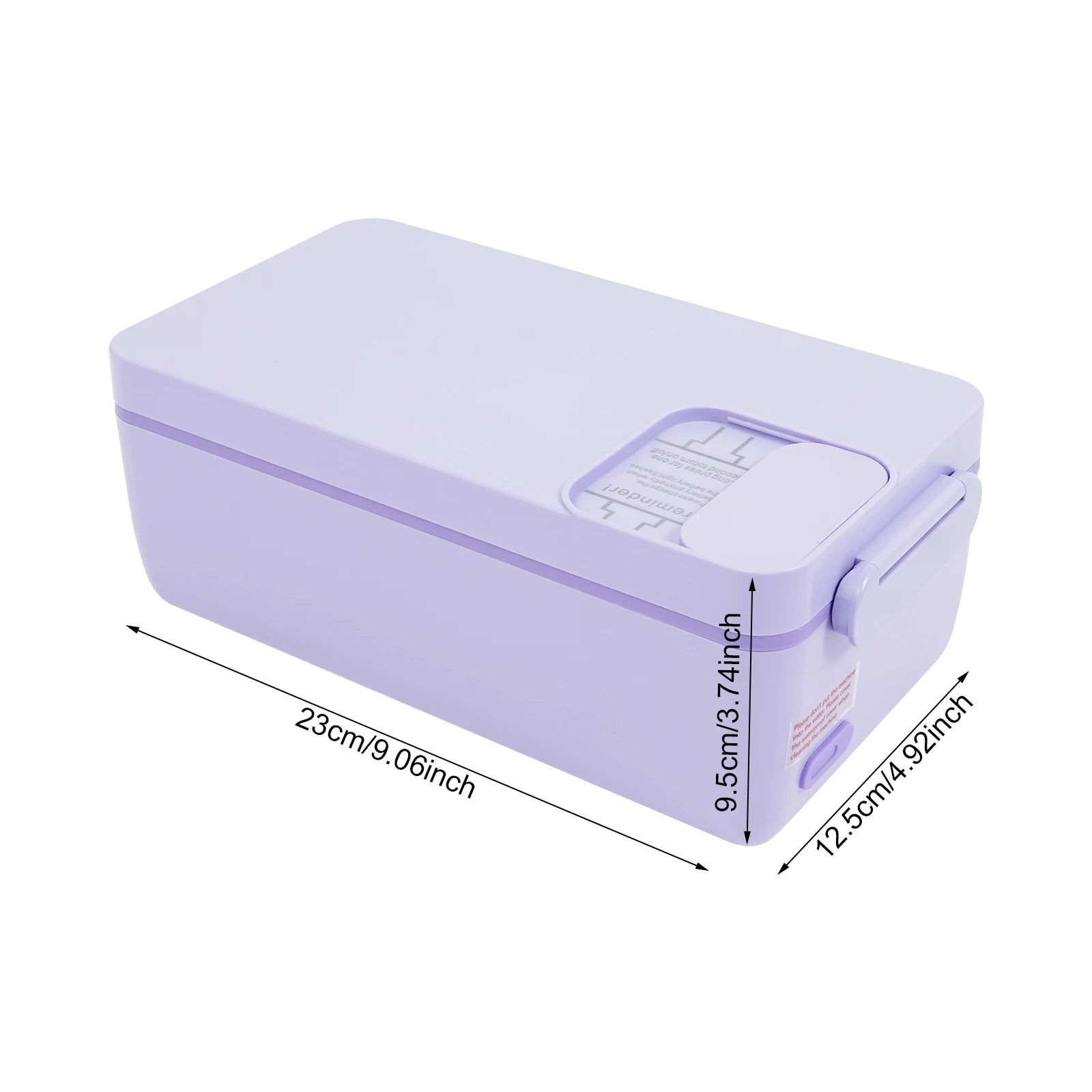 Tragbarer smarter Speisenwärmer mit wiederaufladbarem 1-Liter-Akku, Touch-Steuerung, LED-Anzeige und USB-Ladefunktion