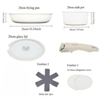 Set di pentole e padelle antiaderenti antiaderenti con manico rimovibile da 15 pezzi Set di pentole da cucina a induzione con manico staccabile PFOA gratuito