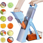 Gemüseschneider, Küchenzubehör, verstellbarer Obst- und Gemüsehobel mit 4 Schneidemodi, Julienne-Küchenhelfer