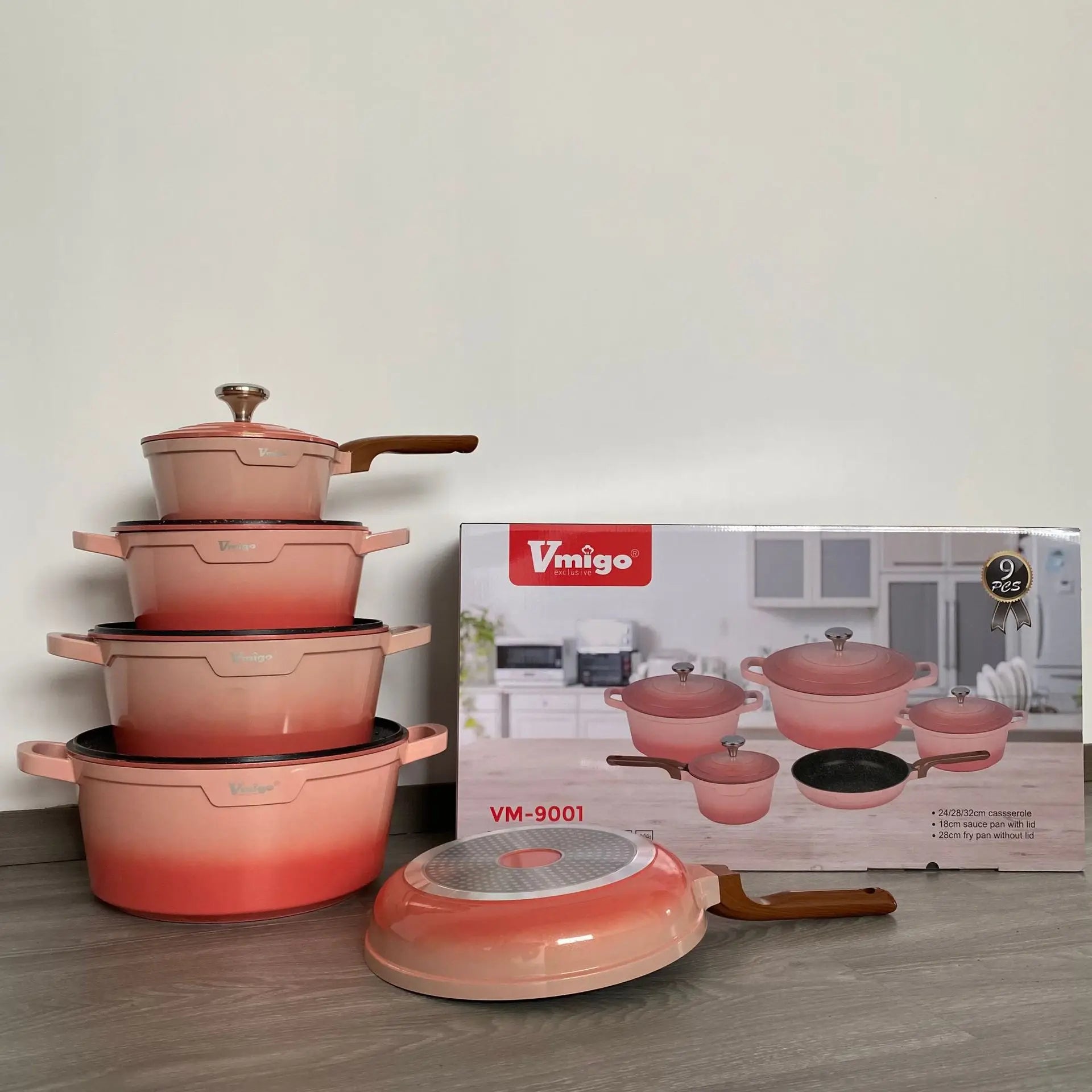 Set di pentole antiaderenti in granito da 10 pezzi di vendita calda in fabbrica Nuovo arrivo Vendita calda Mantieni il cibo caldo Set di pentole antiaderenti