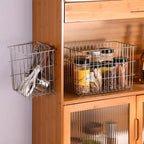 1Pc Cipolla Zenzero Aglio Scaffale Da Cucina Appeso A Parete Condimenti Spezie Verdura Frutta Rack di Stoccaggio Cestino di Scarico A Parete Punch-Free
