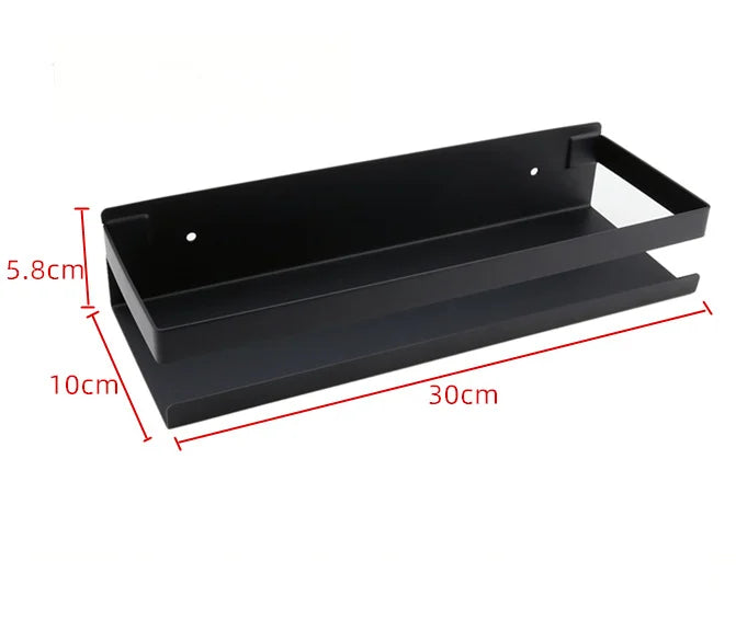 Portaspezie in Acciaio Inox Senza Foratura, Organizzatore da Parete per Cucina e Bagno, Organizzatore per Stoccaggio Domestico